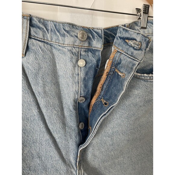 FREE PEOPLE x We The Free Distressed Tapered Baggy Boyfriend Jeans - 32 NWOT - Picture 6 of 14